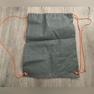 Hit Teen Source Drawstring Backpack Bag with Orange and Gray